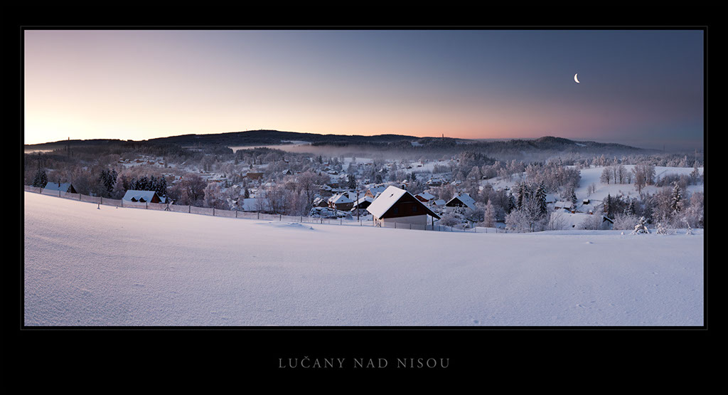 Lučany nad Nisou v zimě